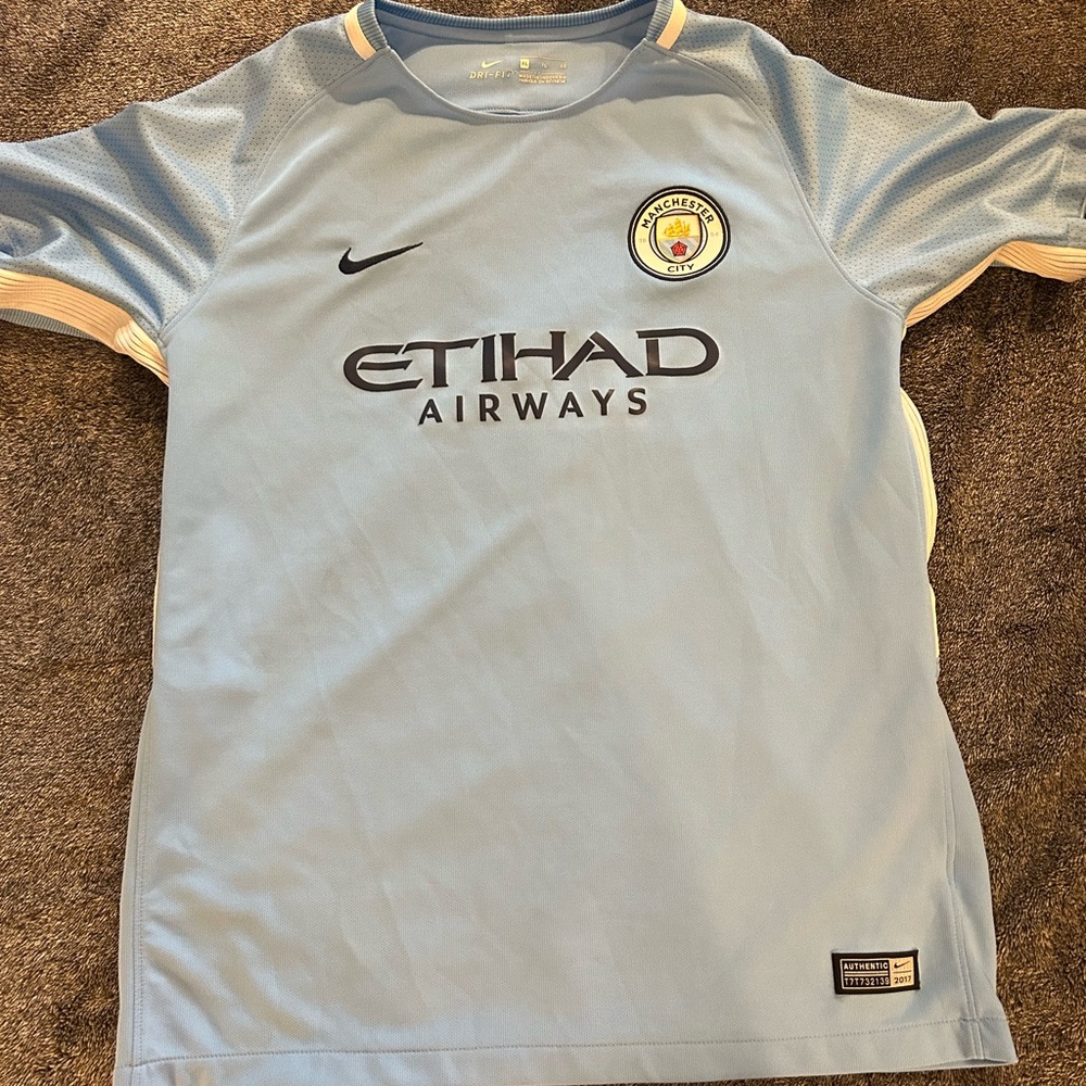 Nike Kids Sky Blue Manchester City Jersey